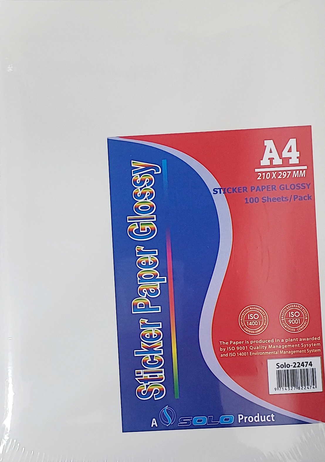STICKER PAPER GLOSSY A4 135 GSM (100 SHEETS/ PKT) Sky Line Dairy