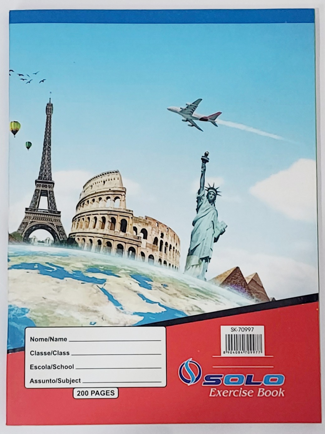 Exercise Book Isolate SOLO EXERCISE BOOK PLAIN 200 PAGES (100 SHEETS) – Sky Line Dairy